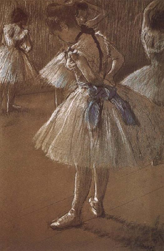 Edgar Degas Dress rehearsal Dancer oil painting image